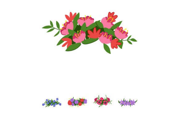 Decorative Flower Crowns and Bouquets for Spring and Summer Celebrations