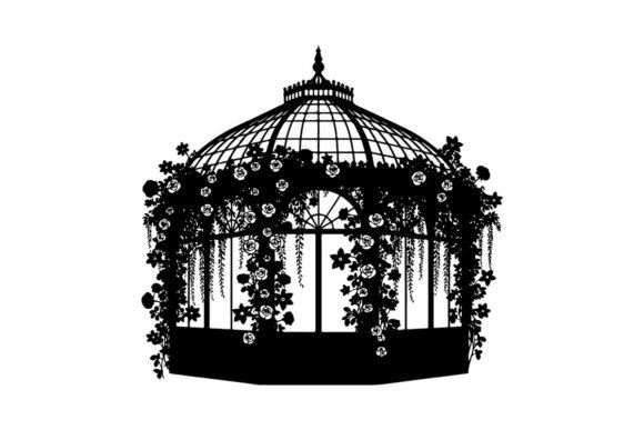 Decorative Gazebo with Hanging Florals