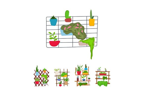 Decorative Indoor Vertical Garden with P