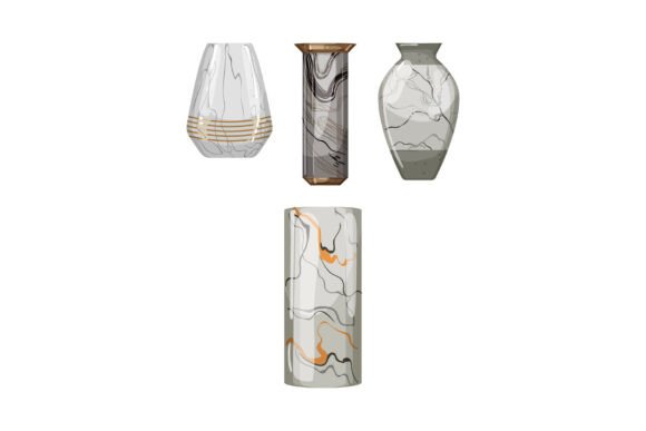 Decorative Marble Vase Collection Display: Elevating Modern Interiors with Timeless Stone