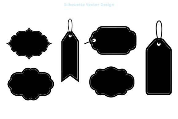 Decorative Paper Hanging Tag Silhouette: Elevating Your Brand With Clean Vector Design