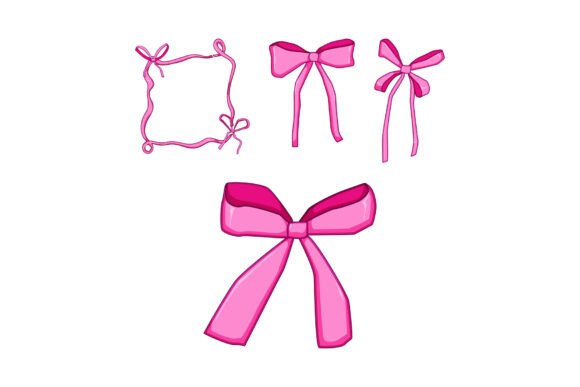 Elevating Design Aesthetics with Pink Ribbon Bows and Decorative Frame Sets