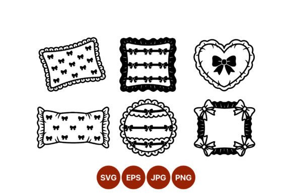 Elevating Design Projects with Black and White Bow Motif Vectors