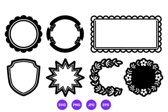 Enhance Your Designs with Black Decorative Frame Borders Vector Art