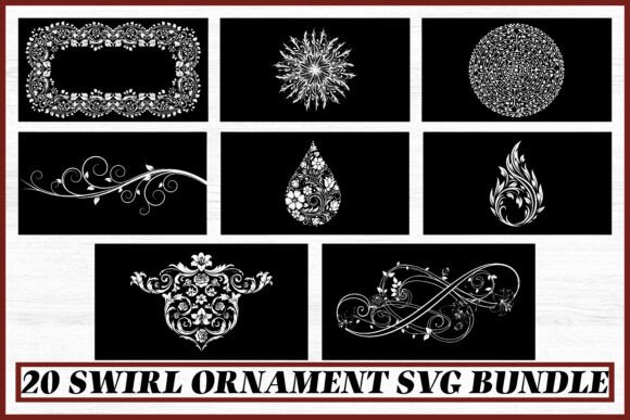 Evaluating the 20 Swirl Ornament Decorative SVG Bundle for Professional and DIY Design Projects
