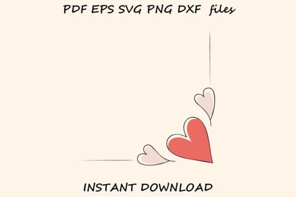 Heart Corner Frame Decorative Element: A Guide to Elegant Design Applications