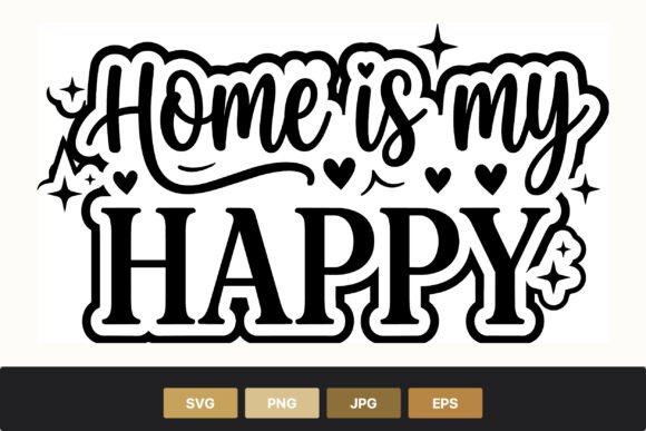 Home Is My Happy: Evaluating the Versatility of Black and White Vector Art for Creative Projects