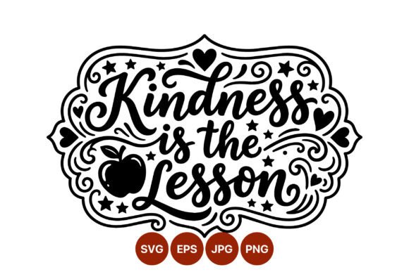 Kindness Lesson Decorative Calligraphy: Elevating Spaces with Timeless Typography