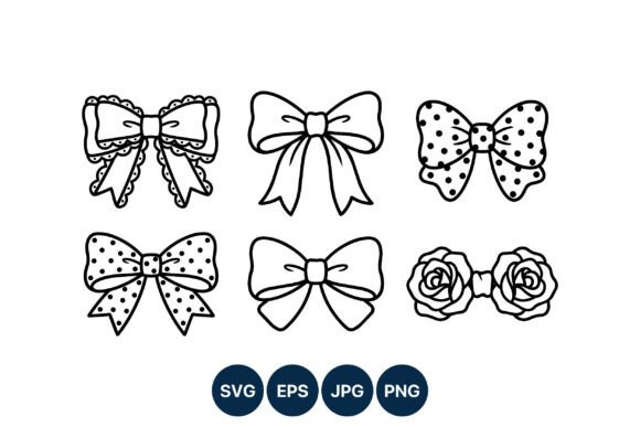 Mastering Minimalist Aesthetics with Black and White Decorative Bow Line Art
