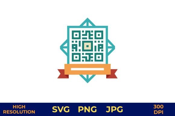 QR Code on Decorative Award Ribbon: Bridging Digital Utility with Elegant Design