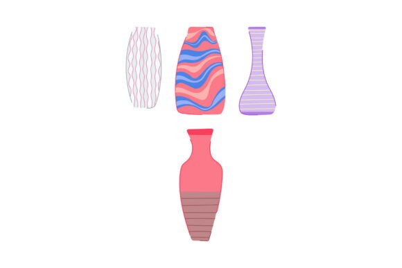 Retro Abstract Ceramic Vases for Home Decor