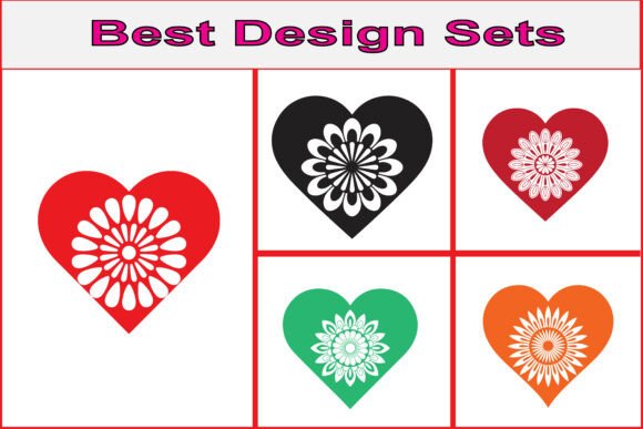 Strategic Visual Branding with a Decorative Heart Mandala Vector Set